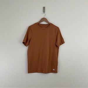 Vuori Tuvalu Short Sleeve Pima Cotton T-Shirt in Rust Men's Size Small